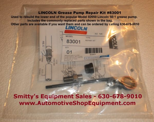 Lincoln 83001 Lower End Repair Kit for the 82050 Grease Pump