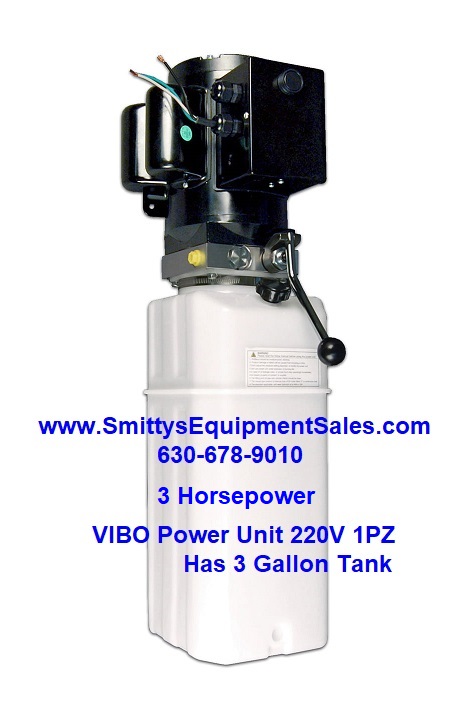 VIBO Brand 220V Single Phase 3 HP Motor Power Unit with 2.9 gallon Tank