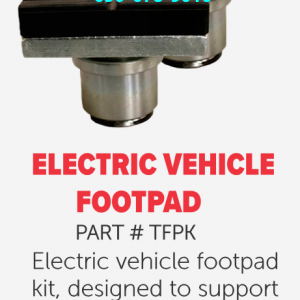 TFPK Electric Vehicle Footpad Kit, Designed to support select Tesla vehicles (set of 4)