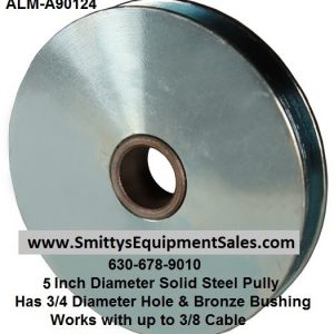 ALM Lift Equalizer Pully - Five Inch Diameter Solid Steel Pulley