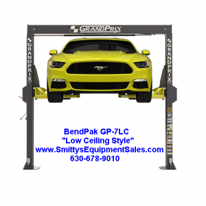 BendPak GP-7LC Low-Ceiling Two Post Auto Lift