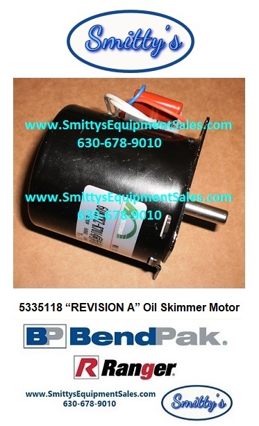 5335118 “REVISION A” Oil Skimmer Motor REVISION A UNITS