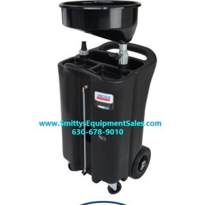 Lincoln Industrial 3626 Portable Plastic Non-Pressurized Used Fluid Drain, 26 Gallon Capacity, Black