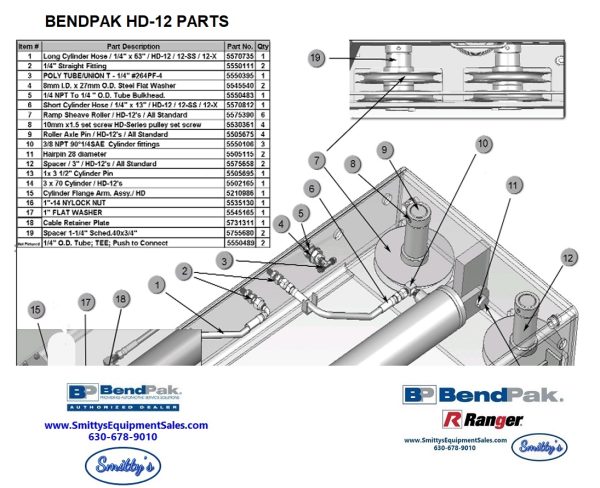 BendPak HD-12 parts
